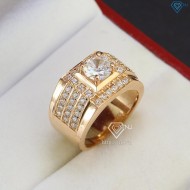 Nhẫn nam bạc xi mạ vàng hồng NNA0066 - Trang sức TNJ