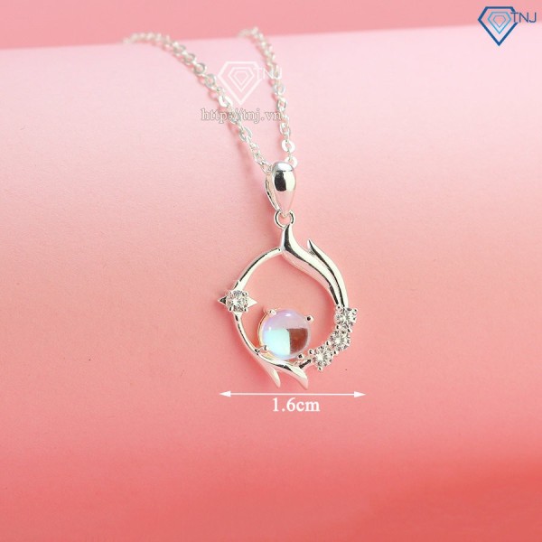 Dây chuyền bạc nữ đơn giản đính đá pha lê Aurona DCN0678 - Trang sức TNJ