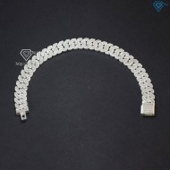 Tặng quà sinh nhật cho bạn trai lắc tay bạc nam Cuban 10mm LTA0064