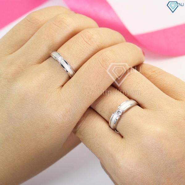 Nhẫn đôi bạc nhẫn cặp bạc đẹp ND0149 - Trang Sức TNJ