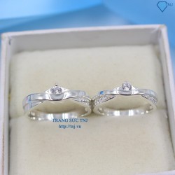 Nhẫn đôi bạc nhẫn cặp bạc đẹp ND0239 - Trang Sức TNJ