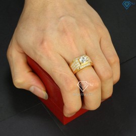 Nhẫn nam bạc xi mạ vàng hồng NNA0066-XH- Trang sức TNJ