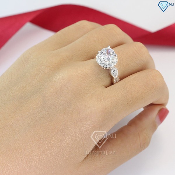 Nhẫn bạc nữ đẹp đính đá cao cấp NN0235- Trang Sức TNJ