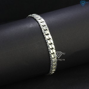 Lắc tay bạc nam mắt xích kép LTA0087 - Trang Sức TNJ
