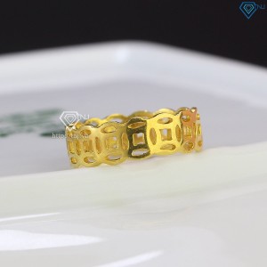 Nhẫn bạc nam kim tiền xi mạ vàng 18k NNA0152-XV