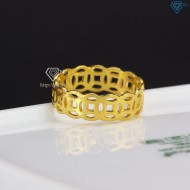 Nhẫn bạc nam kim tiền xi mạ vàng 18k NNA0152-XV