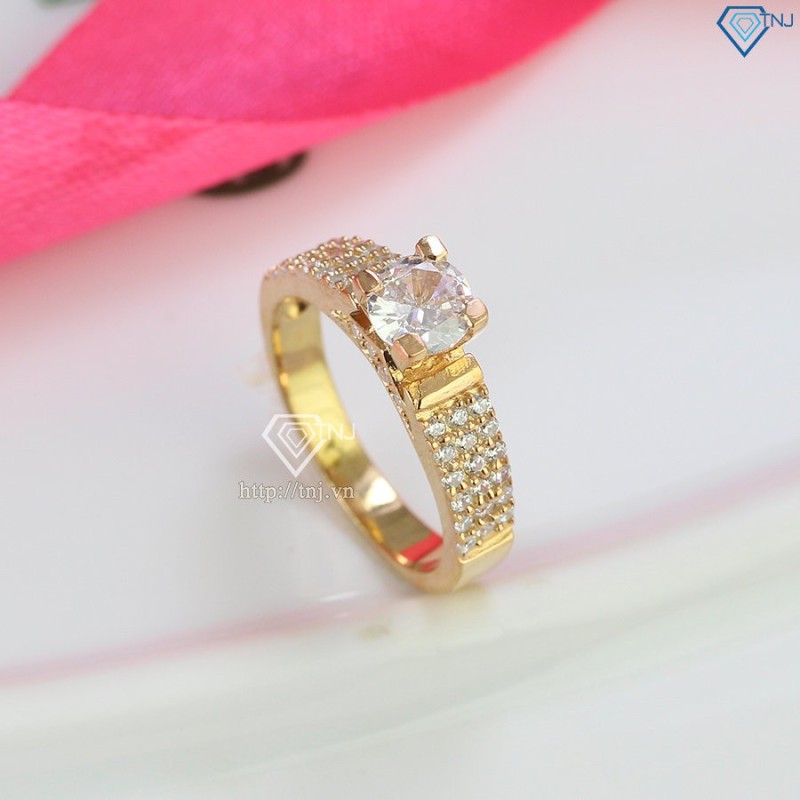 Nhẫn bạc nữ xi mạ vàng hồng NN0231 - Trang Sức TNJ