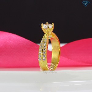 Nhẫn bạc nữ đính đá xi mạ vàng 18k NN0286 - Trang Sức TNJ