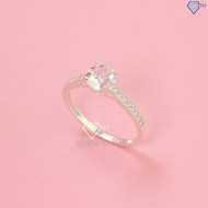 Nhẫn bạc nữ đính đá đơn giản NN0380 - Trang Sức TNJ