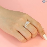 Nhẫn bạc nữ ổ đá cao NN0392 - Trang Sức TNJ