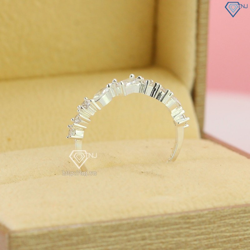 Nhẫn bạc nữ mặt đá chữ nhật đẹp NN0402 - Trang Sức TNJ