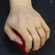 Nhẫn bạc nam kim tiền xi mạ vàng 18k NNA0152-XV