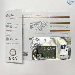 Đá Moissanite size 7.0mm DM0009 - Kiểm định GRA
