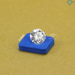 Đá Moissanite size 8.0mm DM0011 - Kiểm định GRA