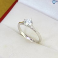 Nhẫn Moissanite nữ đơn giản đính đá 6.0mm NNM0007 - Trang Sức TNJ