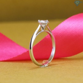 Nhẫn Moissanite nữ đơn giản đính đá 6.0mm NNM0007 - Trang Sức TNJ