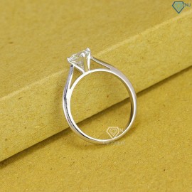 Nhẫn Moissanite nữ đơn giản đính đá 6.0mm NNM0007 - Trang Sức TNJ