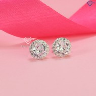 Bông tai bạc nữ nụ đính đá đẹp BTN0153 - Trang Sức TNJ