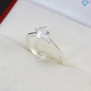 Nhẫn bạc nữ đơn giản đính đá NN0413 - Trang Sức TNJ