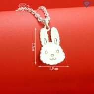 Dây chuyền mặt Rabbit Hàn Quốc cho bé khắc tên DCT0112 - Trang Sức TNJ
