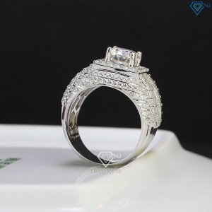 Quà sinh nhật cho nam nhẫn Moissanite nam sang trọng NNAM0002 - Trang sức TNJ