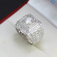 Quà sinh nhật cho bạn trai nhẫn nam kim cương Moissanite đẹp NNAM0003 - Trang sức TNJ