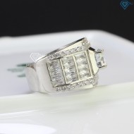 Quà sinh nhật cho nam nhẫn kim cương Moissanite nam cao cấp NNAM0006- Trang sức TNJ