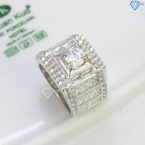 Quà sinh nhật cho nam nhẫn kim cương Moissanite nam cao cấp NNAM0006- Trang sức TNJ