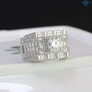 Quà sinh nhật cho bạn trai nhẫn nam Moissanite cao cấp đính đá 7.0mm NNAM0007 - Trang sức TNJ