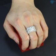 Quà sinh nhật cho bạn trai nhẫn nam Moissanite cao cấp đính đá 7.0mm NNAM0007 - Trang sức TNJ