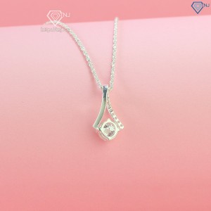 Quà sinh nhật cho người yêu dây chuyền nữ Moissanite 6.0mm DCNM0001