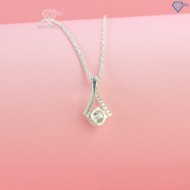 Quà sinh nhật cho người yêu dây chuyền nữ Moissanite 6.0mm DCNM0001