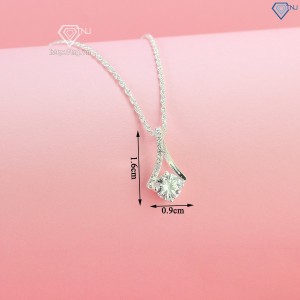 Quà sinh nhật cho người yêu dây chuyền nữ Moissanite 6.0mm DCNM0001