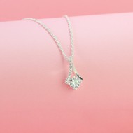 Quà sinh nhật cho người yêu dây chuyền nữ Moissanite đính đá 6.0mm DCNM0001