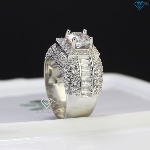 Nhẫn bạc nam xi mạ bạch kim cao cấp NNAXK0002 - Trang sức TNJ