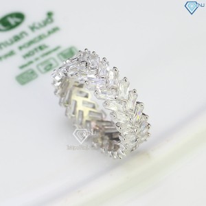 Nhẫn bạc nam xi mạ bạch kim full đá NNAXK0006 - Trang sức TNJ