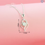 Quà sinh nhật cho người yêu dây chuyền nữ trái tim đính đá Moissanite 6.0mm DCNM0003 - Trang sức TNJ