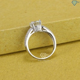 Nhẫn nữ Moissanite Hà Nội đính đá 7.0mm NNM0008 - Trang Sức TNJ