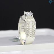Nhẫn bạc nam bản nhỏ full đính đá đẹp NNA0456 - Trang sức TNJ