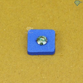 Đá Moissanite xanh size 6.0mm DM0007 - Kiểm định GRA