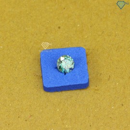 Đá Moissanite xanh size 6.0mm DM0005 - Kiểm định GRA -Trang sức TNJ