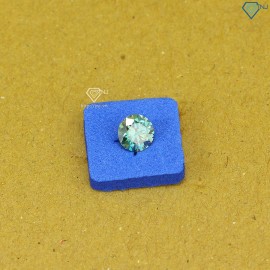 Đá Moissanite xanh size 6.0mm DM0007 - Kiểm định GRA