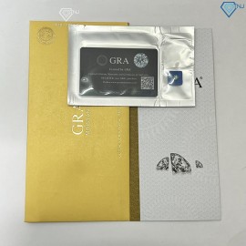 Đá Moissanite xanh size 6.0mm DM0007 - Kiểm định GRA