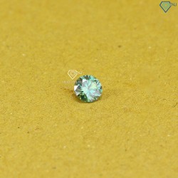 Đá Moissanite xanh size 6.5mm DM0008 - Kiểm định GRA