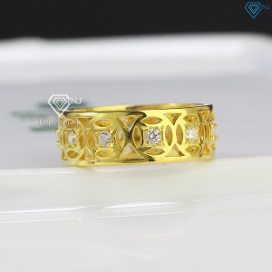 Nhẫn bạc nam kim tiền xi mạ vàng 18k  NNA0304-XV