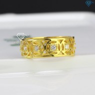 Nhẫn bạc nam kim tiền xi mạ vàng 18k  NNA0304-XV