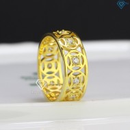 Nhẫn bạc nam kim tiền xi mạ vàng 18k  NNA0304-XV