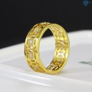 Nhẫn bạc nam kim tiền xi mạ vàng 18k  NNA0304-XV