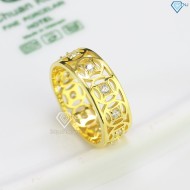 Nhẫn bạc nam kim tiền xi mạ vàng 18k  NNA0304-XV