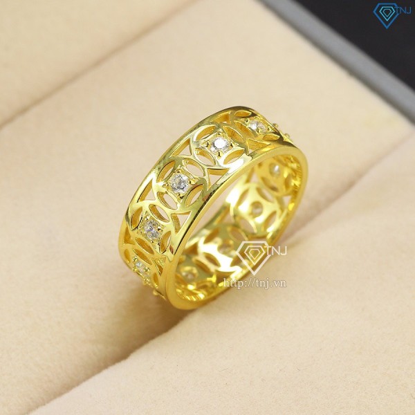 Nhẫn bạc nam kim tiền xi mạ vàng 18k  NNA0304-XV